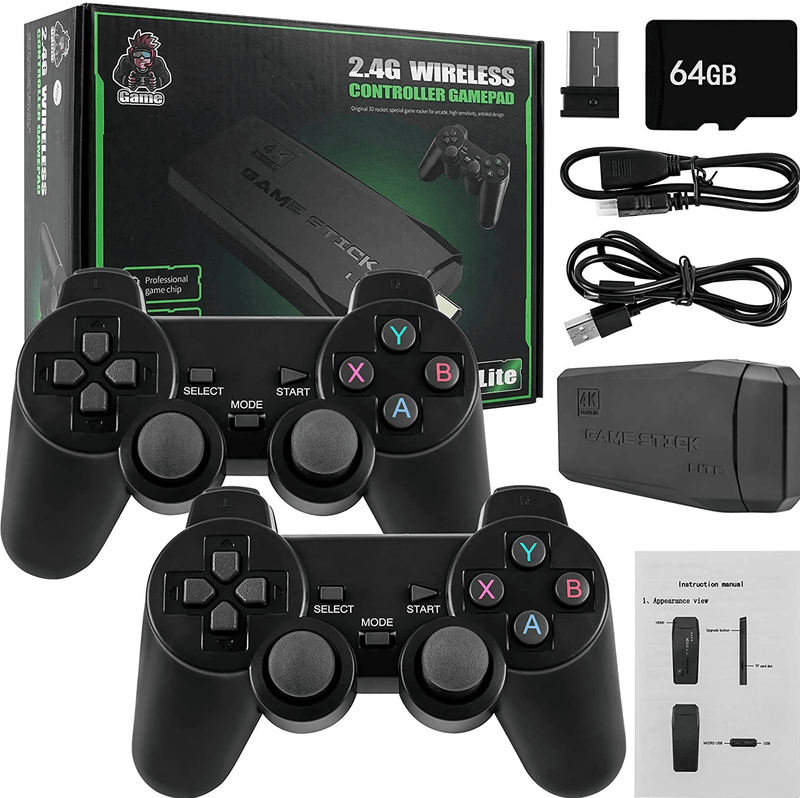 Game Retrô Stick 4k com 2 Controles e 10.000 JOGOS