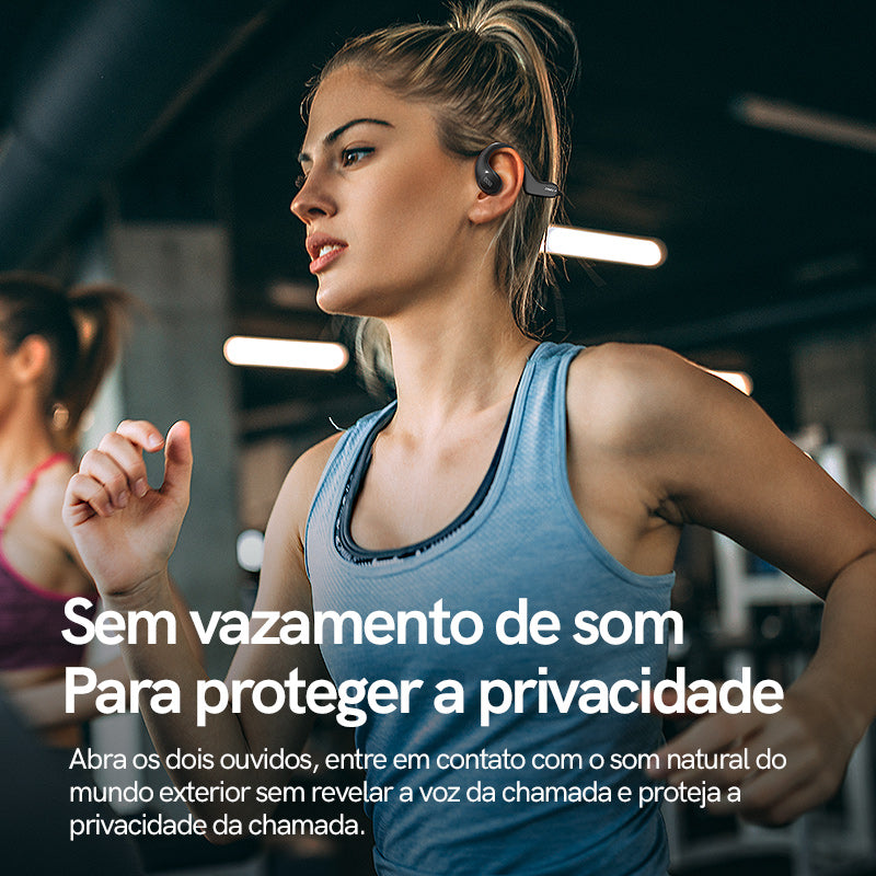 QCY Crossky Link Fones De Ouvido De Condução Aérea V5.3 Bluetooth IPX6 À Prova D'água Esportivos De Proteção Auditiva