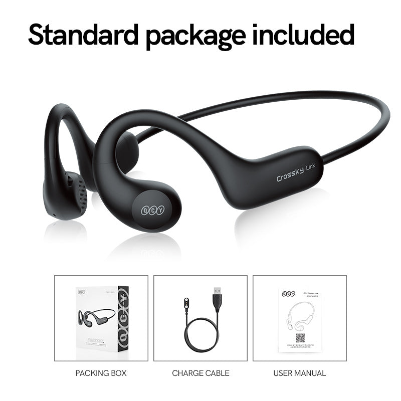 QCY Crossky Link Fones De Ouvido De Condução Aérea V5.3 Bluetooth IPX6 À Prova D'água Esportivos De Proteção Auditiva