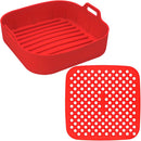 Kit Proteção em Silicone Para Airfriyer 19x19cm Vermelho - Mori